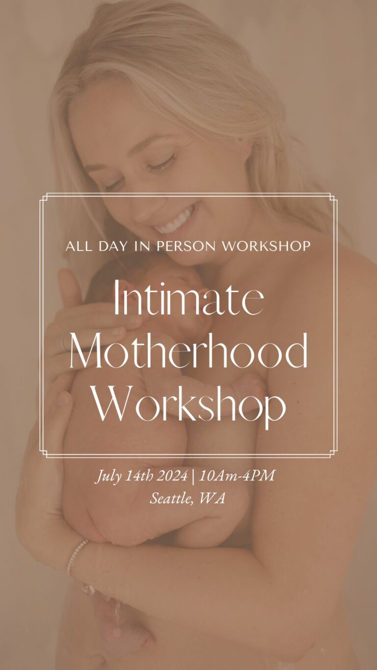 Motherhood in person workshop in Seattle